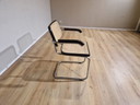 Vintage Cesca - Chaise en rotin - Structure tubulaire - Noir - Design