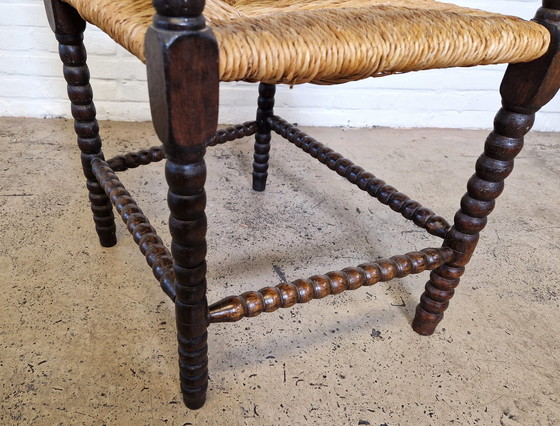 Image 1 of Chaise ancienne à bobines, 1920