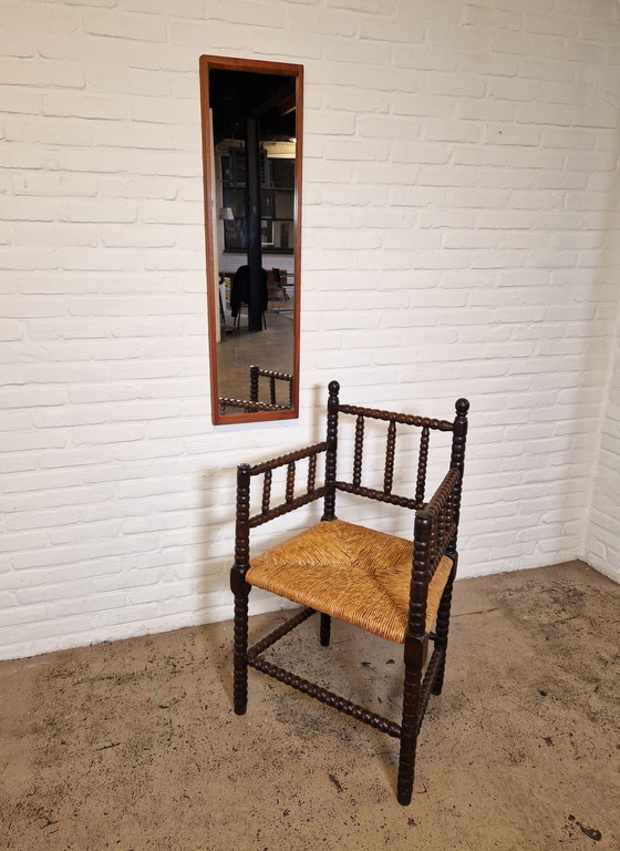 Image 1 of Chaise ancienne à bobines, 1920