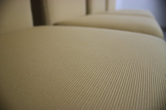 Image 1 of 4X Garniture Rolf Benz Modèle 7400 Chaises Jaune Ripp Tissu Neuf.