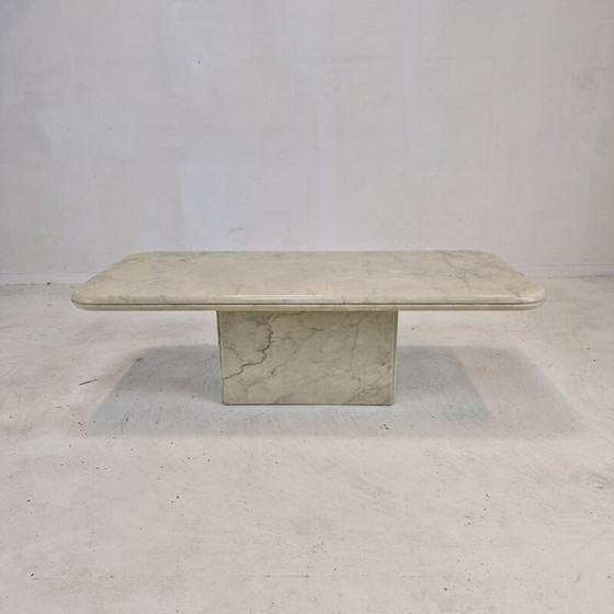 Image 1 of Table basse italienne vintage en marbre, 1970