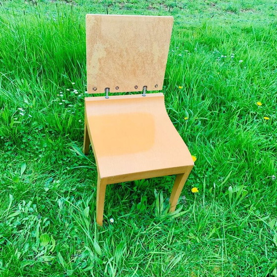 Image 1 of Set of 4 vintage "Finn" wooden chairs for Ligne Roset, France 1990