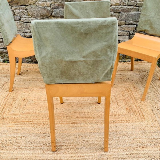 Image 1 of Set of 4 vintage "Finn" wooden chairs for Ligne Roset, France 1990