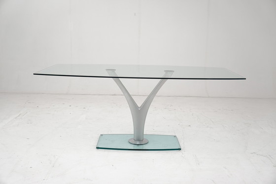 Image 1 of Rolf Benz 1210 Table de salle à manger Table en verre