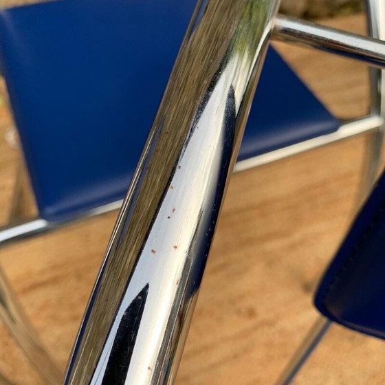 Image 1 of Paire de chaises bleues vintage