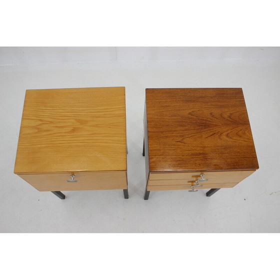 Image 1 of Paire de tables de nuit vintage par Up Zavody, Tchécoslovaquie 1970