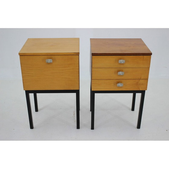Image 1 of Paire de tables de nuit vintage par Up Zavody, Tchécoslovaquie 1970