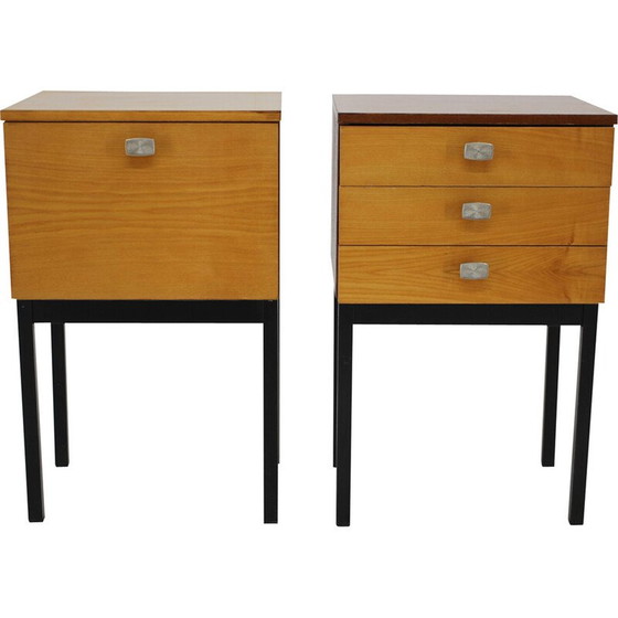 Image 1 of Paire de tables de nuit vintage par Up Zavody, Tchécoslovaquie 1970
