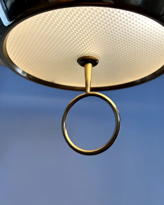 Image 1 of Stilnovo Suspension Lamp By Gaetano Sciolari