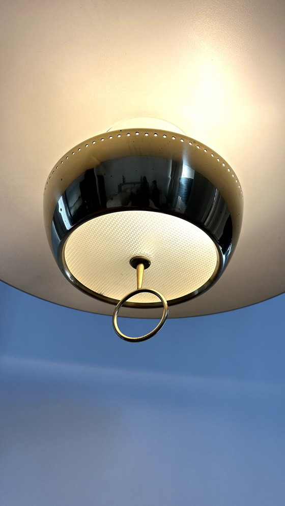 Image 1 of Stilnovo Suspension Lamp By Gaetano Sciolari