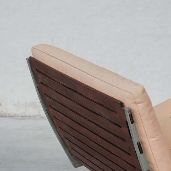 Image 1 of Chaise Vintage "Caravelle" en acier et cuir par Paul Leidersdorff, Danemark 1960