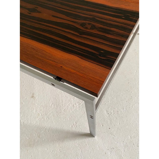 Image 1 of Table basse vintage en acier brossé par Preben Fabricius et Jorgen Kastholm pour Bo-Ex, Danemark 1960