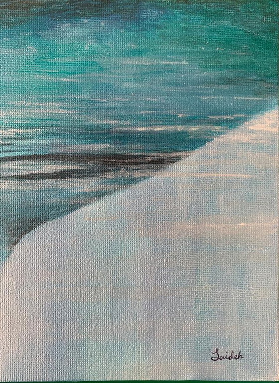 Image 1 of Acrylique Sur Plaque 30X30 Cm - Signé à la Main - The Harmonik