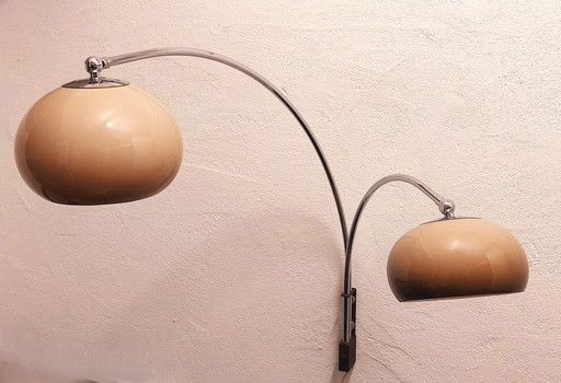 Lampe double arc à champignon Dijkstra vintage - années 70