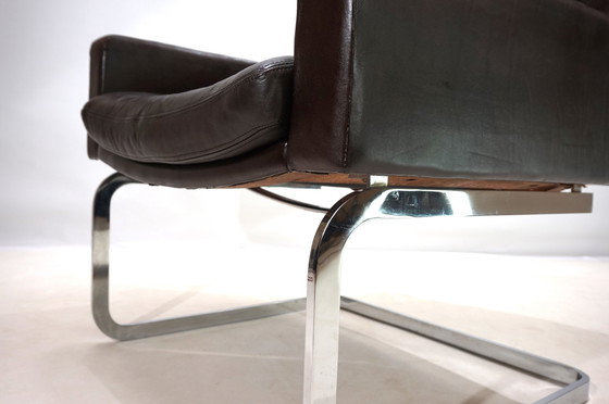 Image 1 of Fauteuil en cuir Rh201 de Robert Haussmann pour De Sede, 1960