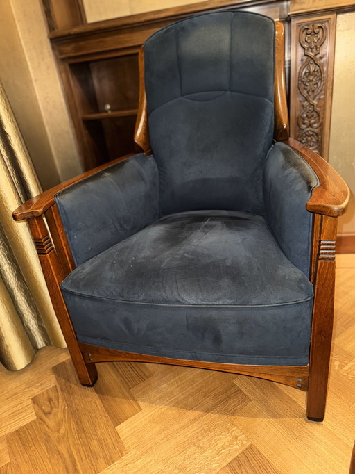 Schuitema Jugendstil Siège d'angle, 2 fauteuils et grand pouf