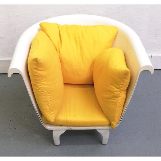 Image 1 of Paire de fauteuils de baignoire vintage avec pieds en argent