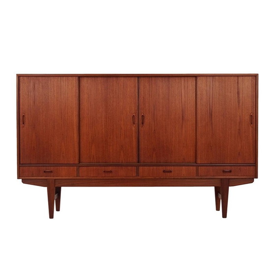 Image 1 of Buffet haut vintage en teck, Danemark 1970