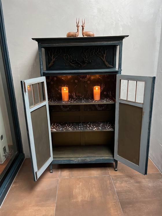 Image 1 of Oh Deer Art Deco Deer Cabinet