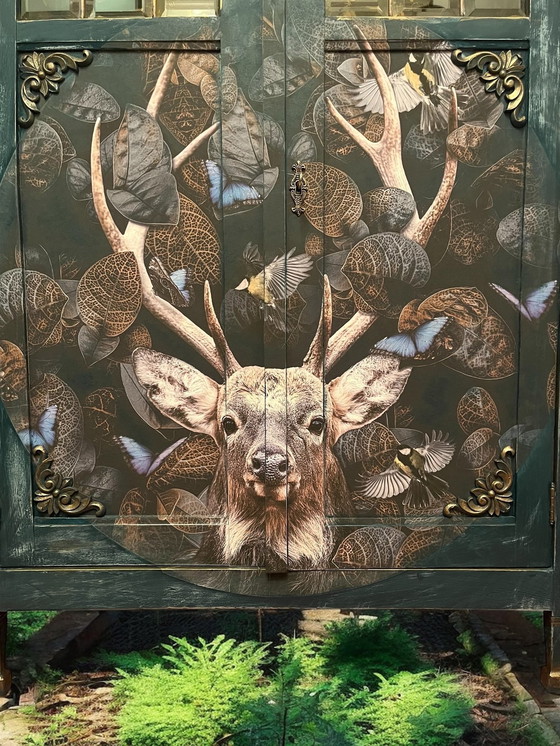 Image 1 of Oh Deer Art Deco Deer Cabinet