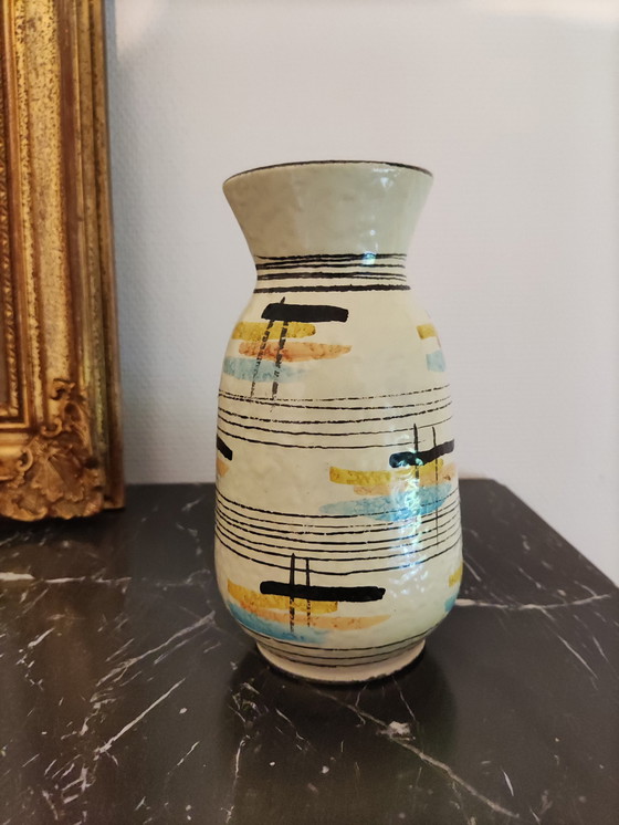 Image 1 of Vase en céramique de la baie d'Allemagne de l'Ouest