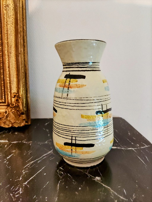 Vase en céramique de la baie d'Allemagne de l'Ouest