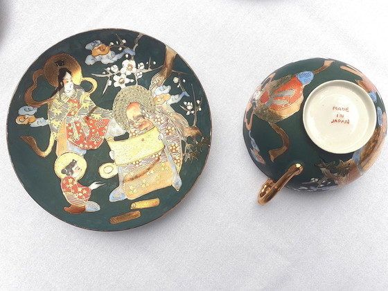 Image 1 of Service à thé japonais Satsuma en porcelaine