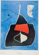 Joan Miró : "Dona, Ocell, Estel, 1978". Grand format.