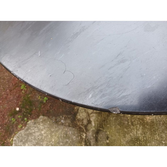 Image 1 of Table basse vintage en marbre noir et aluminium, 1970