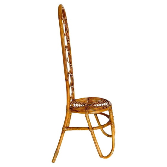 Image 1 of 1X Chaises en bambou modernes du milieu du siècle, Italie 1960S