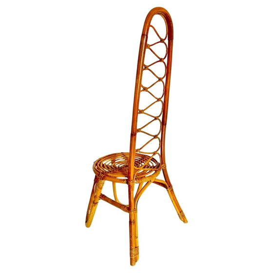 Image 1 of 1X Chaises en bambou modernes du milieu du siècle, Italie 1960S