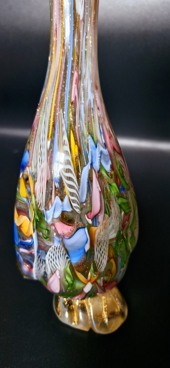 Image 1 of Oiseau Bizantino en verre de Murano des années 50 étiqueté