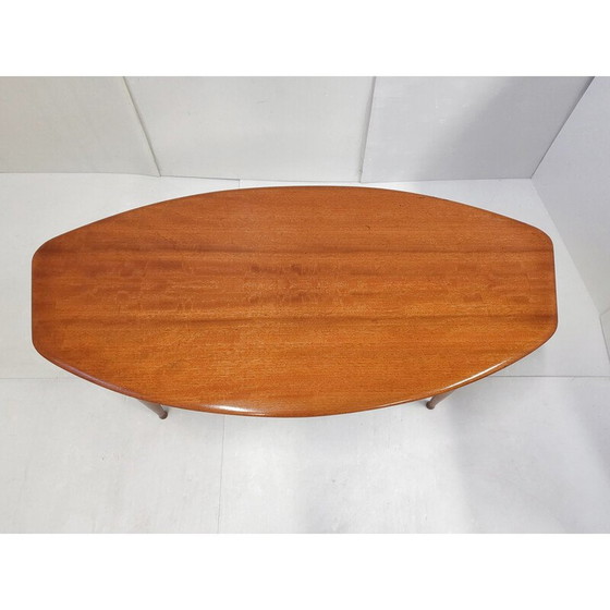 Image 1 of Table basse scandinave vintage en teck et verre, 1960