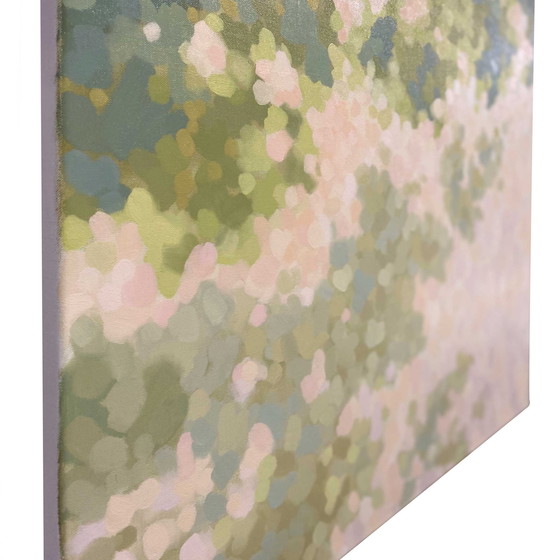 Image 1 of Peinture à l'huile, Vue de la lumière à travers les feuilles d'été, Sandra Kolondam