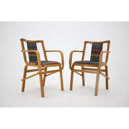 Paire de fauteuils vintage par Ton, Tchécoslovaquie 1970
