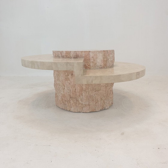 Image 1 of Table basse vintage en pierre de Mactan par Magnussen Ponte, 1980