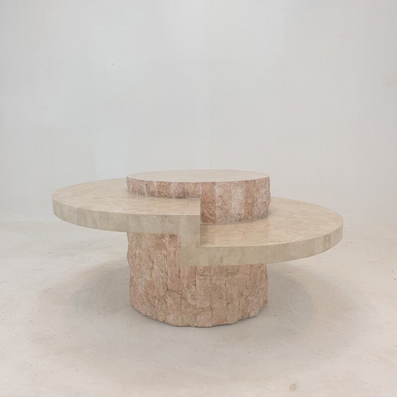Image 1 of Table basse vintage en pierre de Mactan par Magnussen Ponte, 1980