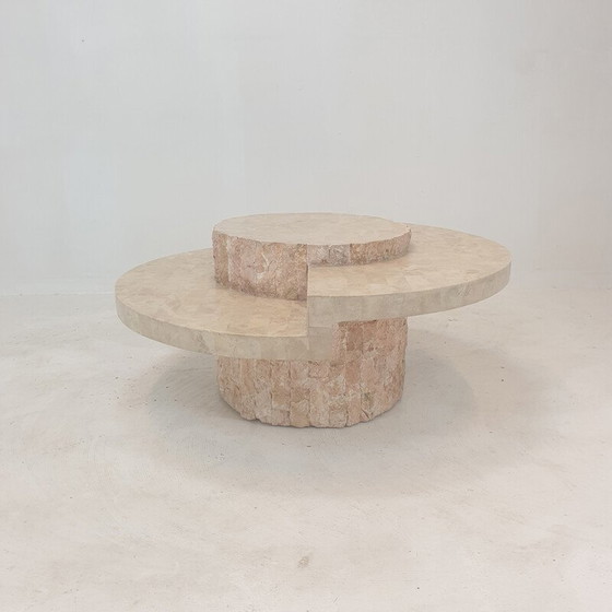 Image 1 of Table basse vintage en pierre de Mactan par Magnussen Ponte, 1980