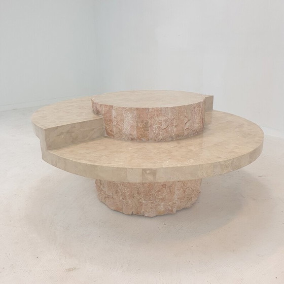 Image 1 of Table basse vintage en pierre de Mactan par Magnussen Ponte, 1980