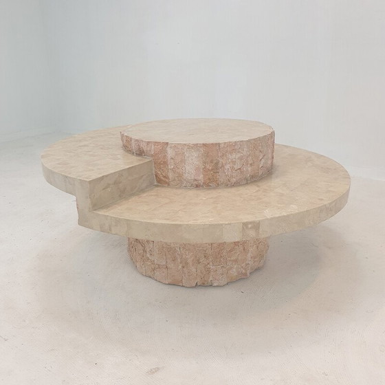 Image 1 of Table basse vintage en pierre de Mactan par Magnussen Ponte, 1980
