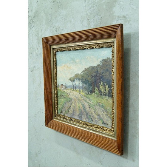 Image 1 of Peinture à l'huile vintage de Wim van Norden, Pays-Bas 1940