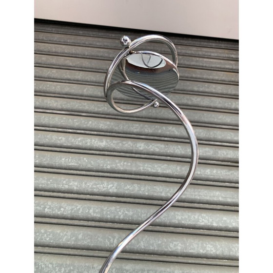 Image 1 of Lampe vintage en acier et verre de Jean-François Crochet, 1990