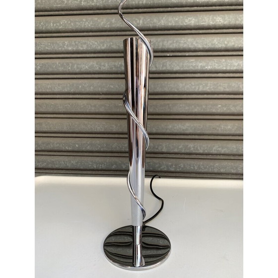 Image 1 of Lampe vintage en acier et verre de Jean-François Crochet, 1990