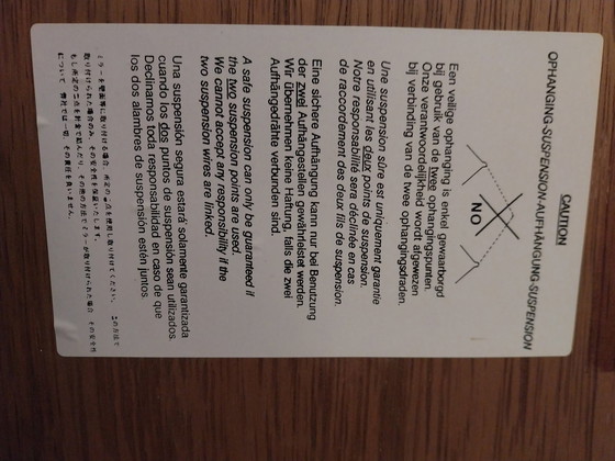 Image 1 of 1 x grand miroir Deknudt Belgique. 180 x 100cm années 1980