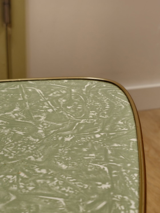 Image 1 of Vintage Green Plant Table Side Table