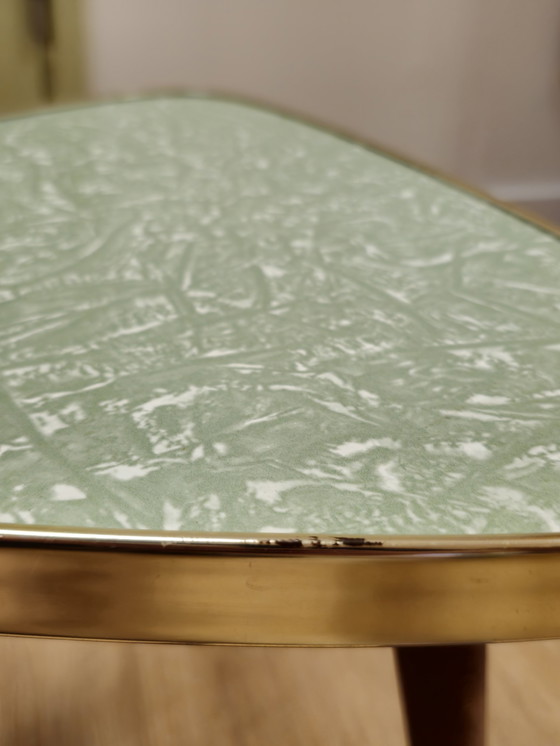 Image 1 of Vintage Green Plant Table Side Table