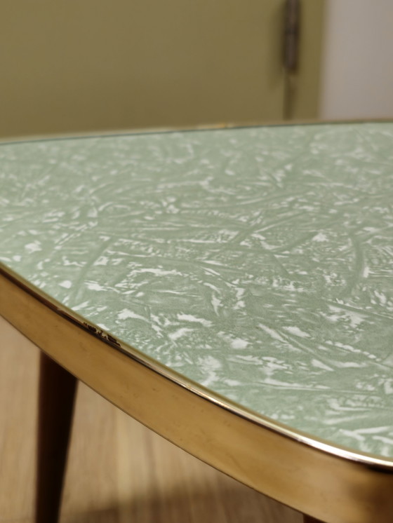 Image 1 of Vintage Green Plant Table Side Table