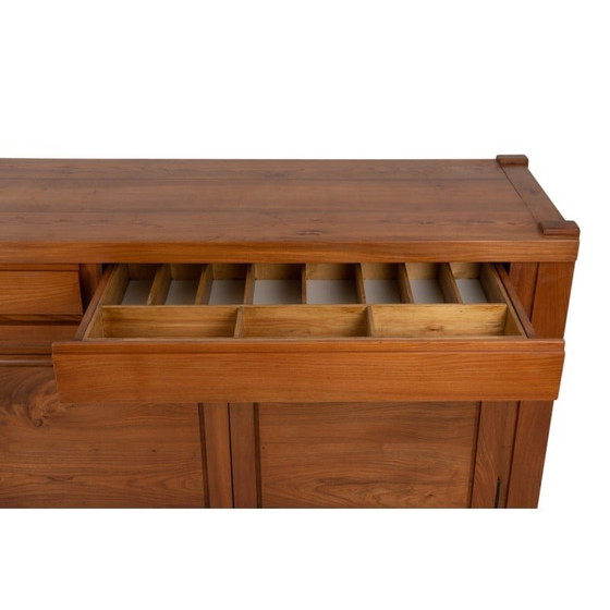 Image 1 of Buffet vintage en orme massif blond par Maison Seltz, France 1960