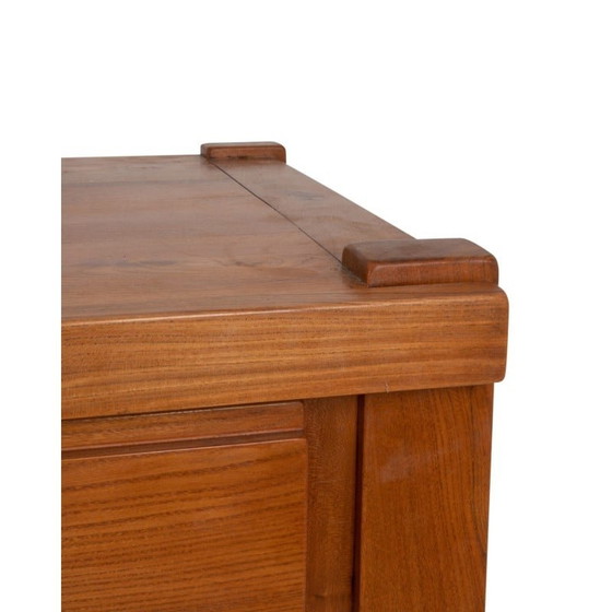Image 1 of Buffet vintage en orme massif blond par Maison Seltz, France 1960