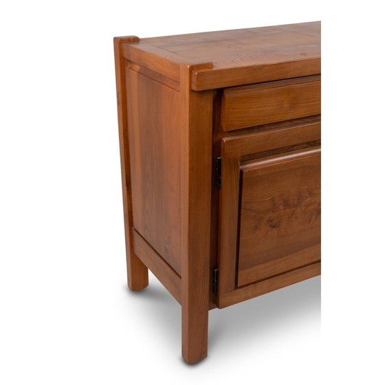 Image 1 of Buffet vintage en orme massif blond par Maison Seltz, France 1960